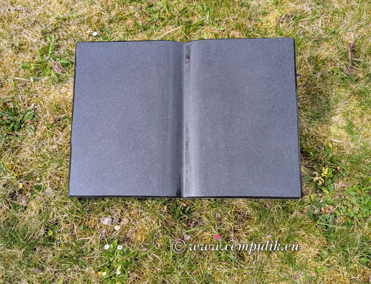 Książka granitowa czarna
