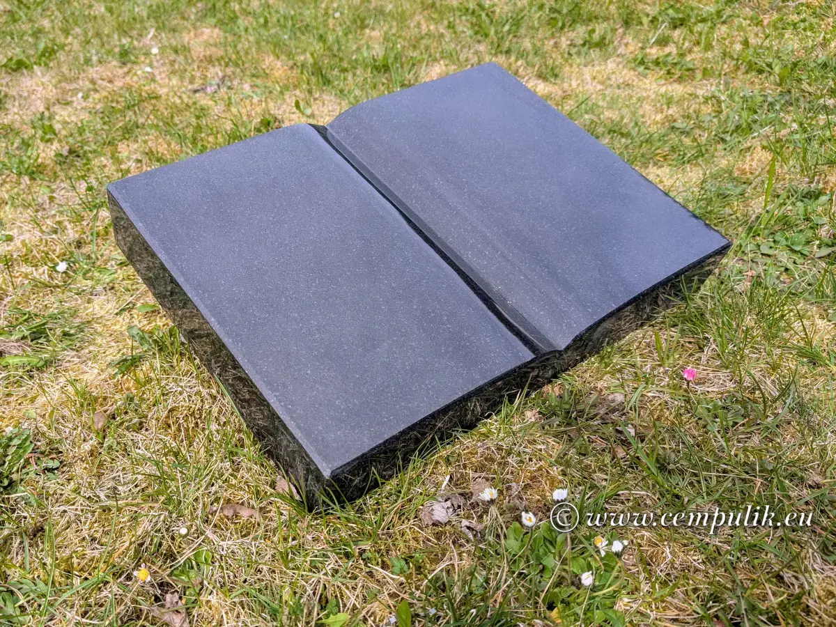 Książka granitowa czarna