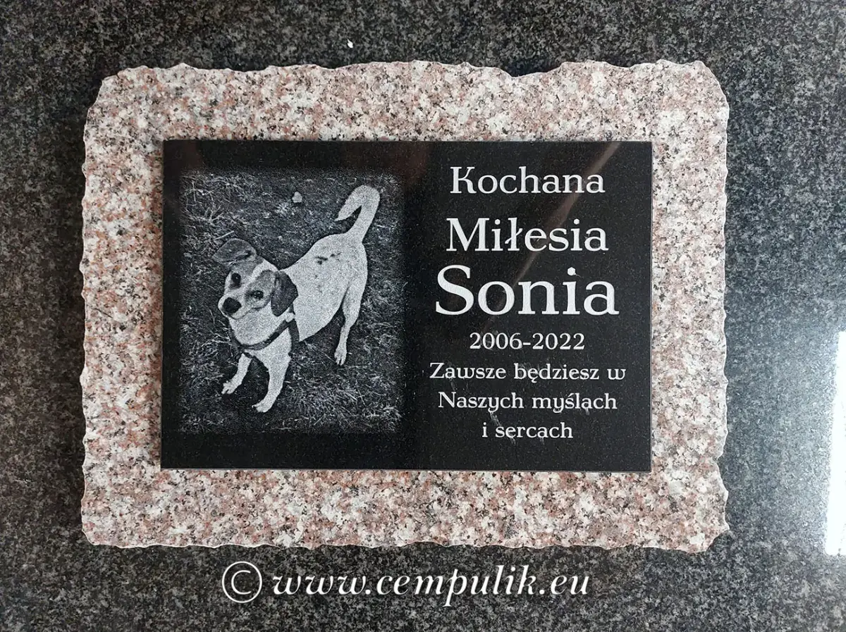 Nagrobki dla zwierzat - płyty